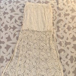 Lace maxi skirt